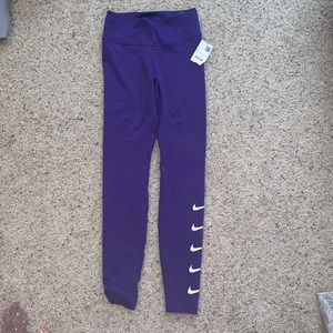 purple nike leggings